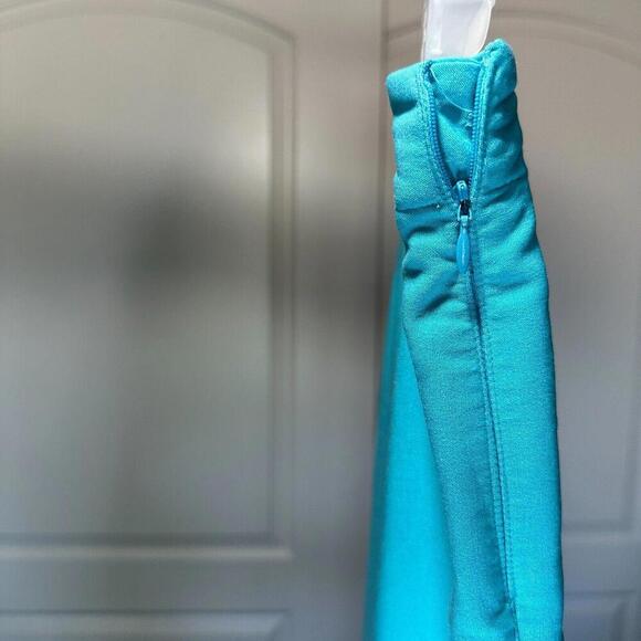 Fibers By Barbara Lesser Vintage Seam Front Pants Blue Turquoise Size: 8 - Picture 3 of 4